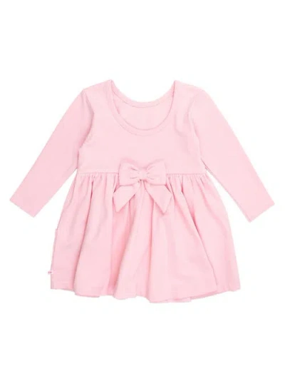 Rufflebutts Knit Long Sleeve Twirl Dress (little Kid)) In Pink