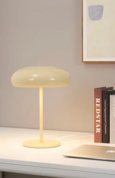 Brightech Ayla 15" Dimmable Led Table Lamp In Yellow Beige Finish In Yellow