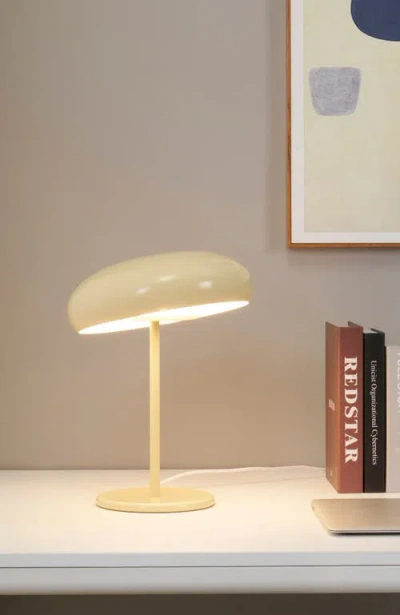 Brightech Ayla 15" Dimmable Led Table Lamp In Yellow Beige Finish In Yellow