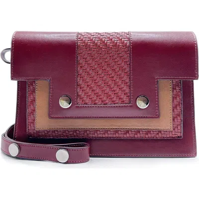 Doizpe Frihed Cactus Luxe Crossbody And Clutch Bag In Red