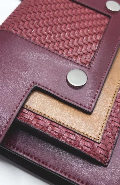 Doizpe Frihed Cactus Luxe Crossbody And Clutch Bag In Red