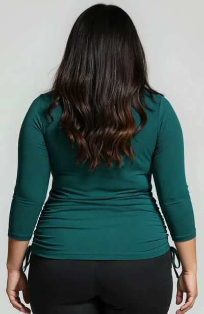 Calypsa Plus Size Margaux Swim Top In Green