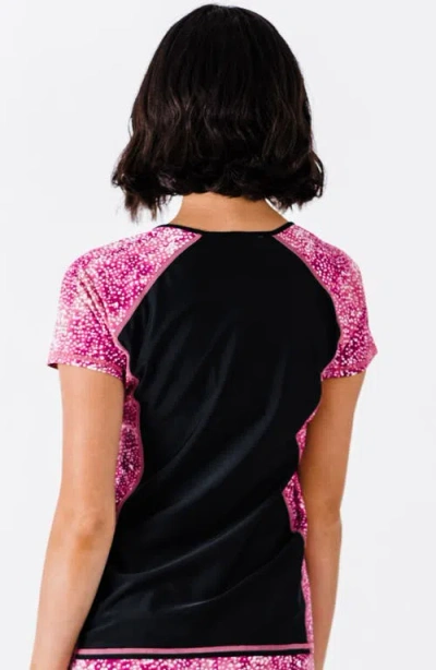 Calypsa Plus Size Loose Fit Adele Swim Top In Black