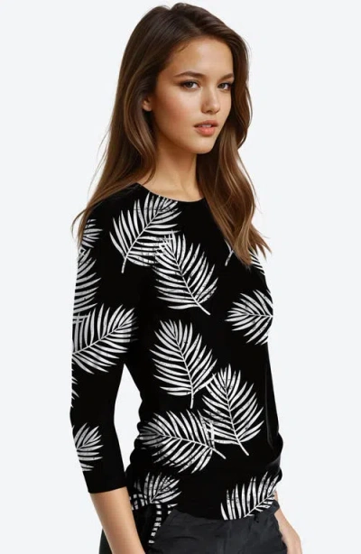 Calypsa Margaux Swim Top In Black