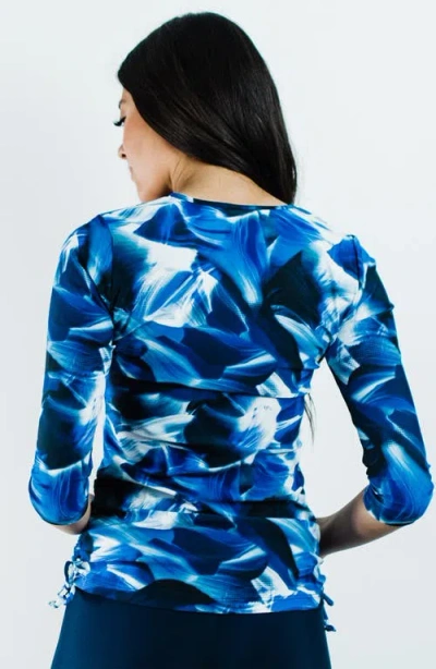 Calypsa Margaux Swim Top In Blue