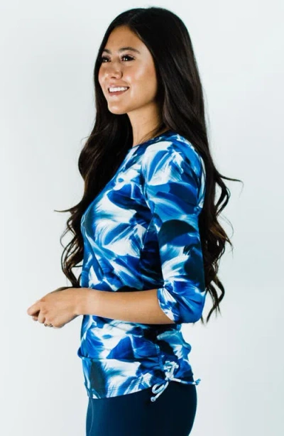 Calypsa Margaux Swim Top In Blue