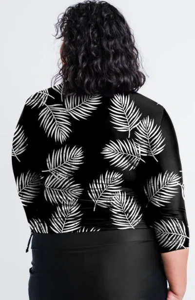 Calypsa Plus Size Margaux Swim Top In Black