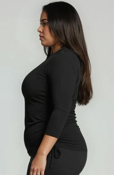 Calypsa Plus Size Margaux Swim Top In Black