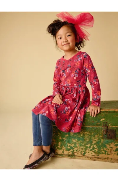 Tea Collection Velour Leggings In Blue