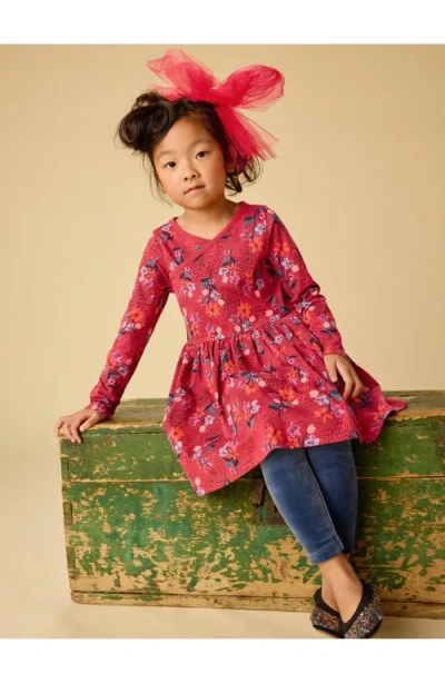 Tea Collection Velour Leggings In Blue