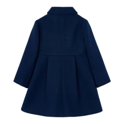 Mayoral Pleated Coat In Blue
