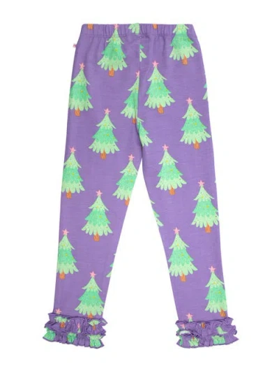 Rufflebutts Girls Ruffle Leggings In Green