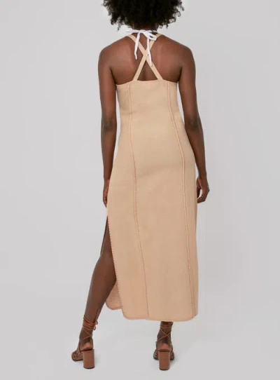 Haveli Kavya Midi Dress In Brown