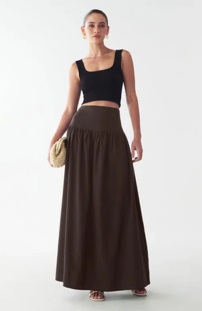 St Mrlo Gracie Skirt In Brown
