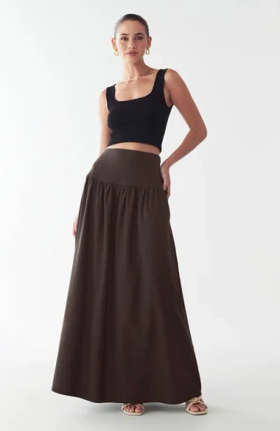 St Mrlo Gracie Skirt In Brown