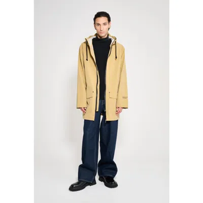 Stutterheim Stockholm Patch Raincoat In Gold