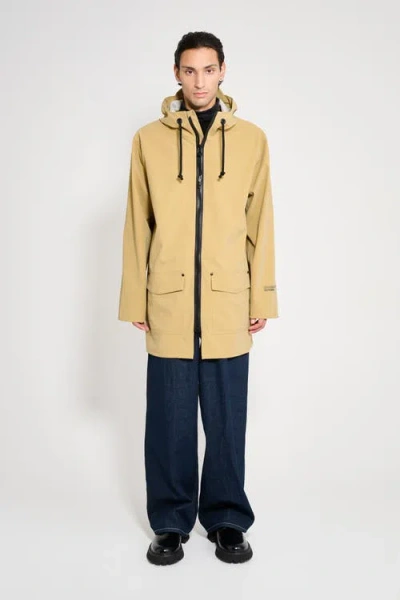 Stutterheim Stockholm Patch Raincoat In Gold