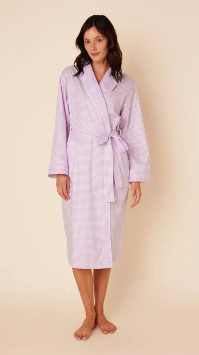 The Cat's Pajamas Luxe Pima Shawl Collar Robe In Pink | ModeSens