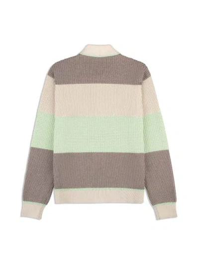 Sergio Tacchini Enzo Striped Track Jacket In Brown