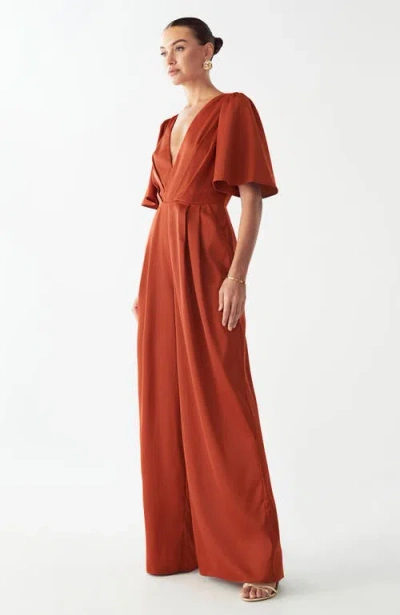 Willa Omaha Jumpsuit In Brown