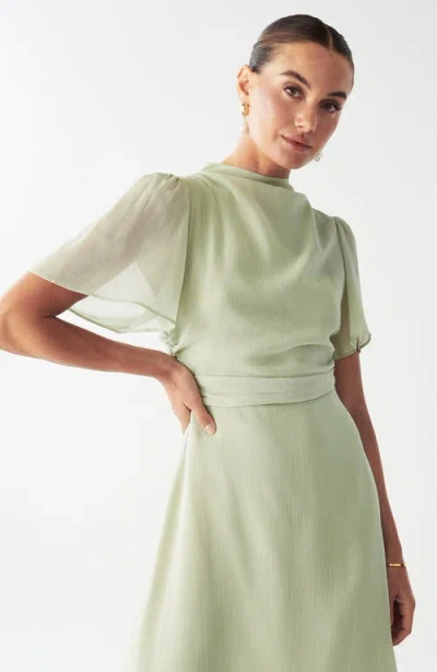 Willa Rory Midi Dress In Green