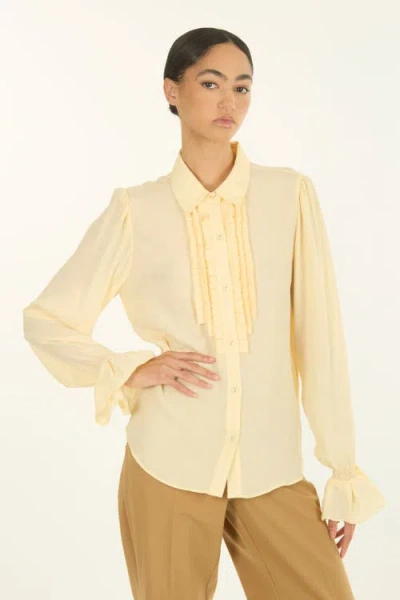 Secret Mission Astoria Blouse In Neutral