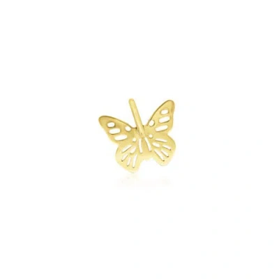 The Lovery Fine Jewelry Gold Butterfly Cutout Charm In Gold