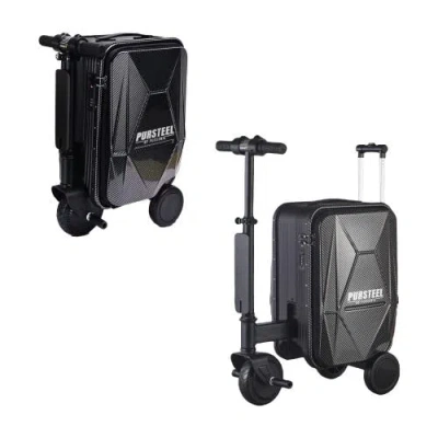 Pursonic Electric Ride-on Luggage In Black