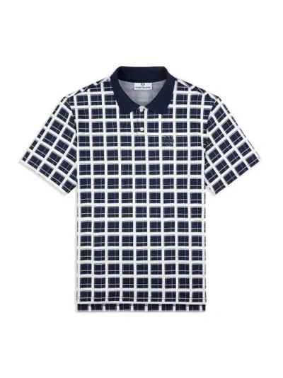 Sergio Tacchini Damarindo Check Polo In Black