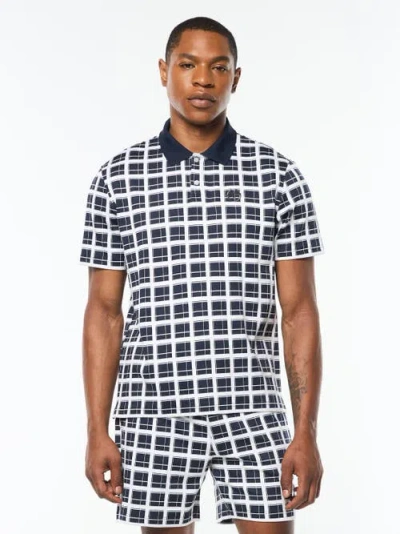 Sergio Tacchini Damarindo Check Polo In Black