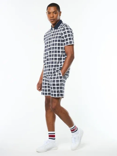 Sergio Tacchini Damarindo Check Polo In Black