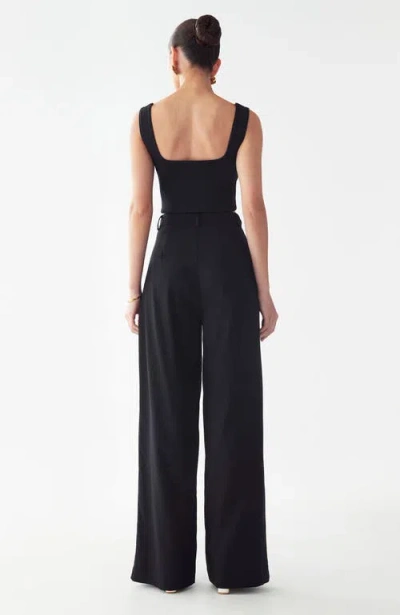 Willa Rise Wide Leg Pant In Black