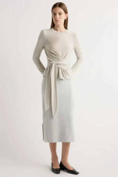 Modern Citizen Esti Side-zip Organic Cotton-wool Skirt In Multi