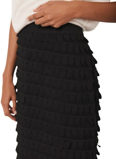 Mint Velvet Textured Pencil Skirt In Multi