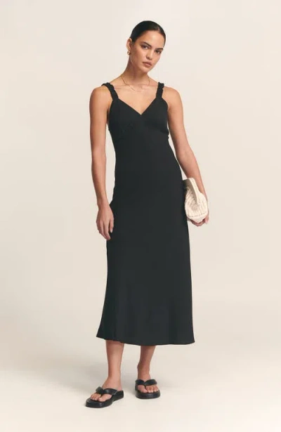 St Mrlo Tide Midi Dress In Black