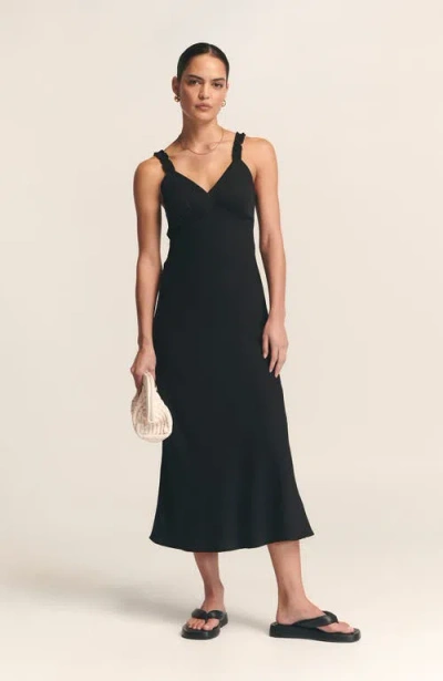 St Mrlo Tide Midi Dress In Black