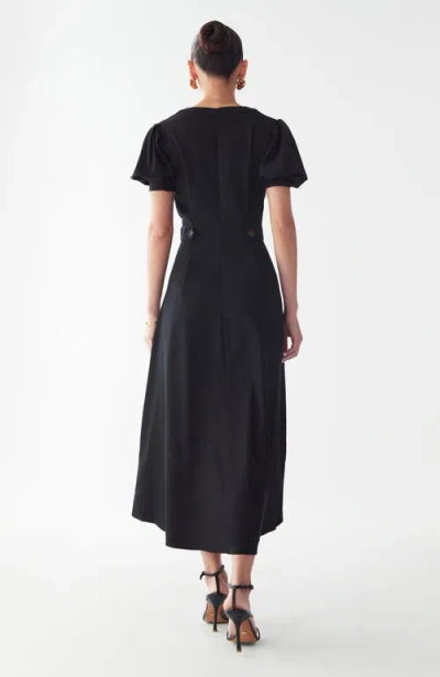 Willa Winnie Midi Dress In Multi