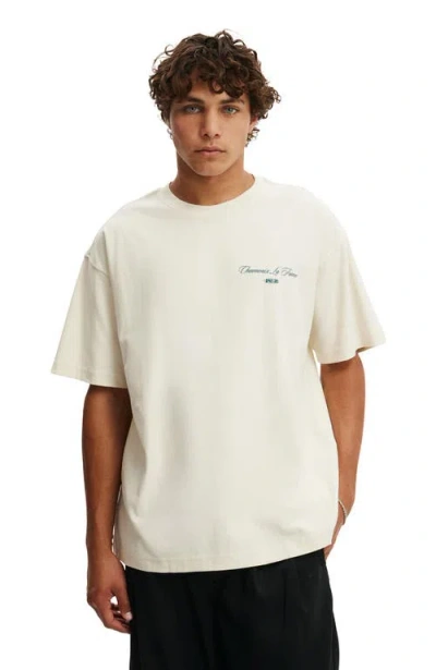 Cotton On Box Fit Graphic T-shirt In Neutral