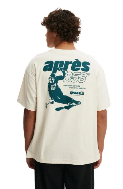 Cotton On Box Fit Graphic T-shirt In Neutral