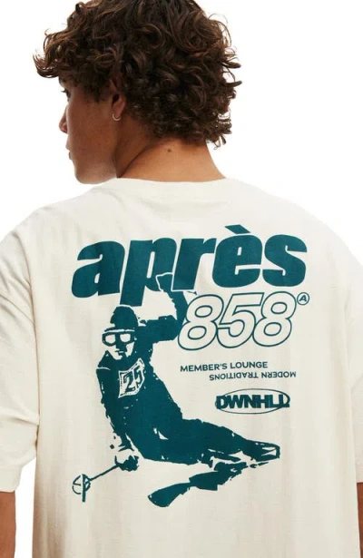 Cotton On Box Fit Graphic T-shirt In Neutral