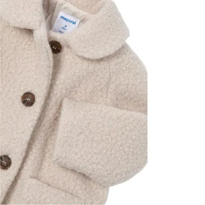 Mayoral Terry Button Coat In Neutral