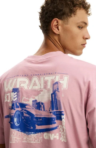 Cotton On Box Fit Graphic T-shirt In Pink