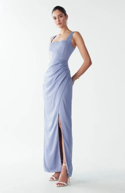 Willa Detroit Maxi Dress In Blue