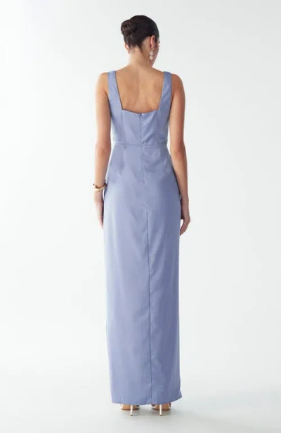 Willa Detroit Maxi Dress In Blue