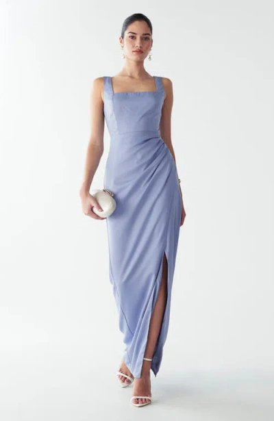 Willa Detroit Maxi Dress In Blue