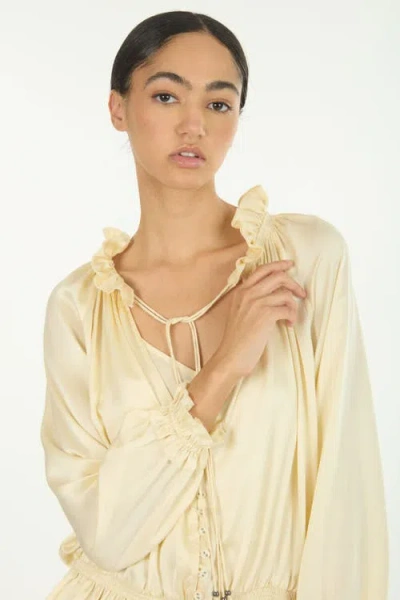 Secret Mission Romane Top In Yellow