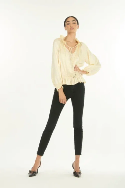 Secret Mission Romane Top In Yellow