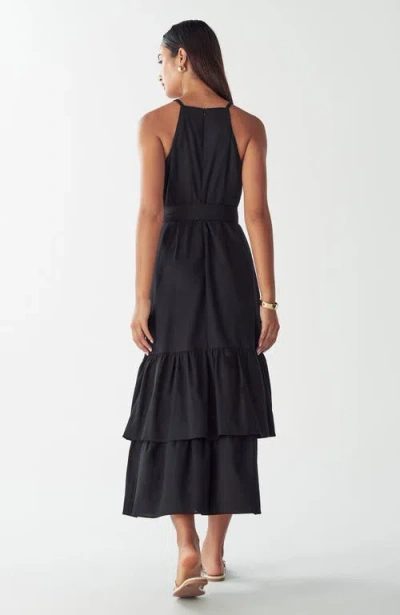 Willa Lou Tiered Dress In Black