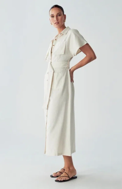 Willa Zel Midi Dress In White