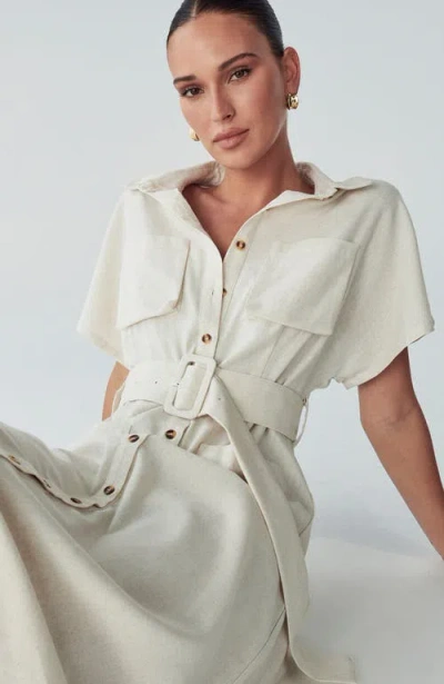 Willa Zel Midi Dress In White